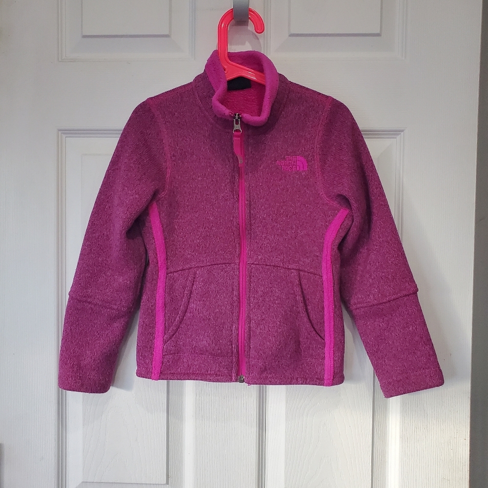 The North Face Pink/Purple Full Zip Jacket, Girls XXS